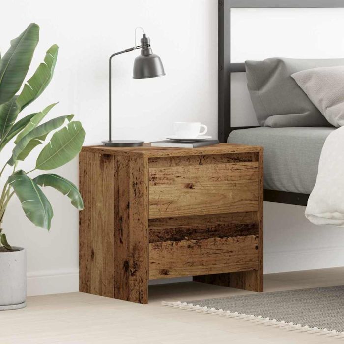 Bedside Cabinet Old Wood 45x34x44.5 cm Engineered Wood