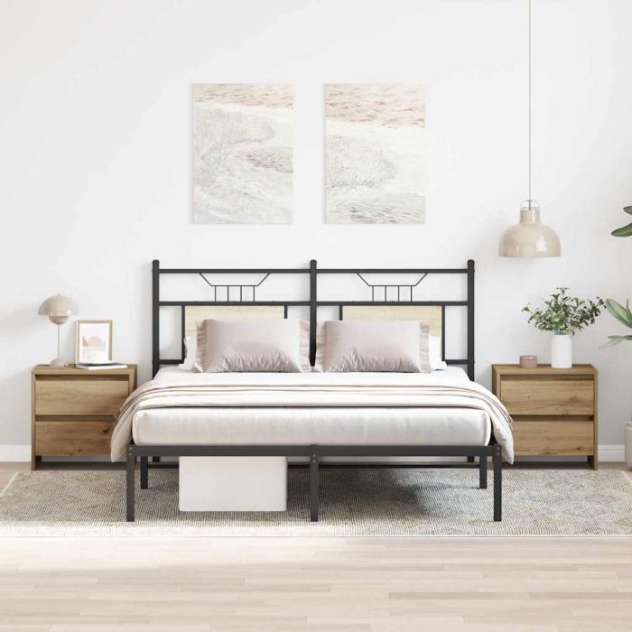 Bedside Cabinet 2 pcs Artisan Oak 45x34x44,5 cm Engineered Wood