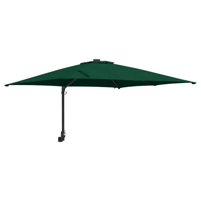 TAGLEN Garden Parasol 248.5x247.5x160 cm Polyester and Steel - Green
