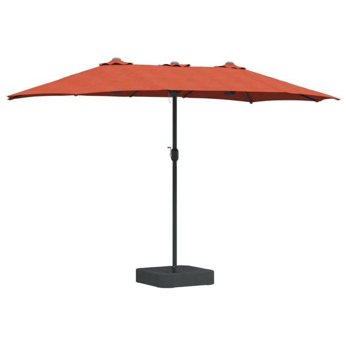 TAGLEN Garden Parasol Terracotta 385x209x244 cm Polyester