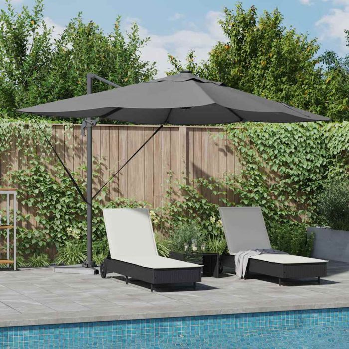 SERIDG Umbrella Anthracite 352x251x265 cm Polyester and Aluminium