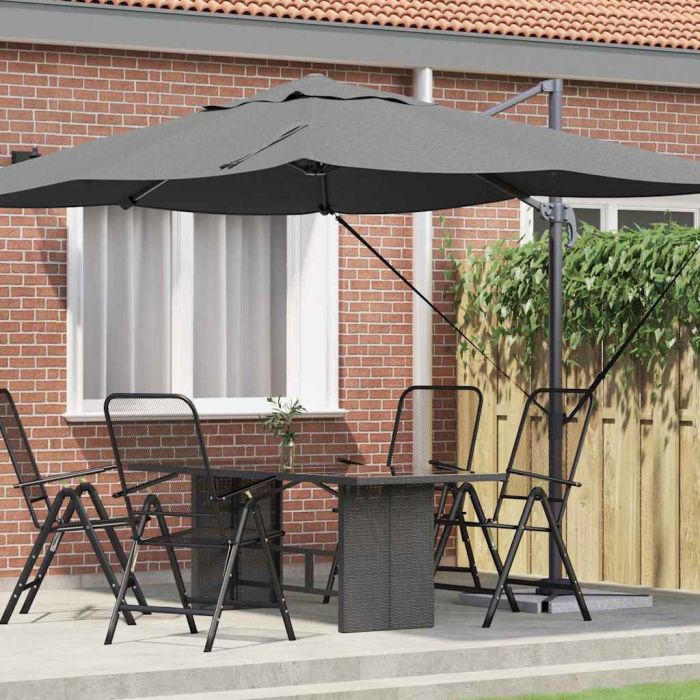 SERIDG Umbrella Anthracite 351x250x260 cm Polyester and Aluminium