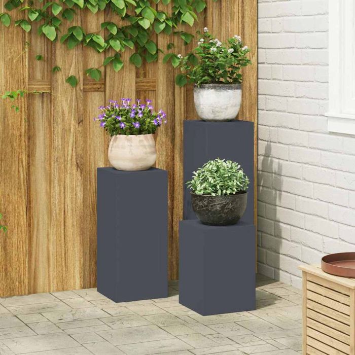 REHAL Plant Stand 3 pcs Anthracite Steel