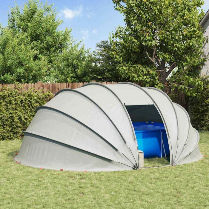PEOVALE Pool Tent Dome 538x440x204 cm - Grey