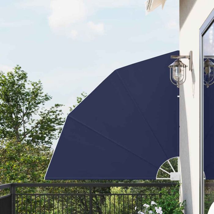 SELBRO Balcony Privacy Screen Navy 140x140 cm Polyester - Blue