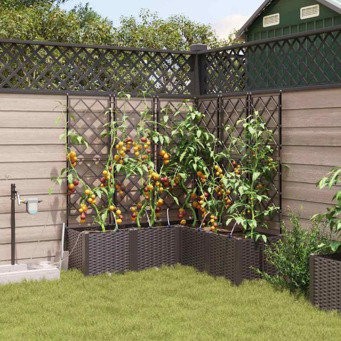 LIHRIDG Garden Planter 5 pcs Steel - Brown