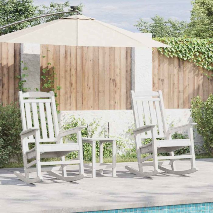 TITHAL Rocking Chair 2 pcs 92x70x108 cm Polyethylene - White