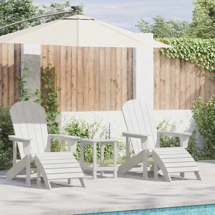 TITHAL Garden Chair 3 pcs Polyethylene - White