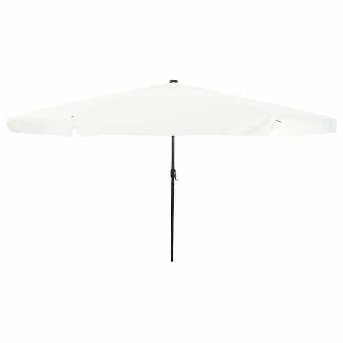 EVSCOVE Garden Parasol Sand and Anthracite 395x395x245 cm Polyester