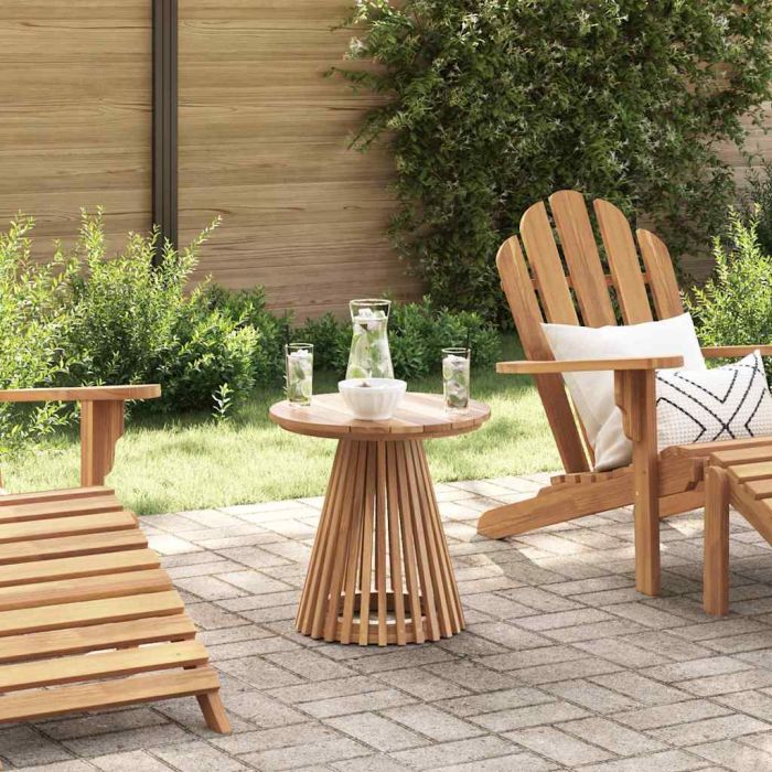 VEDEN Side Table 50x50x49.5 cm Solid Teak Wood - Brown