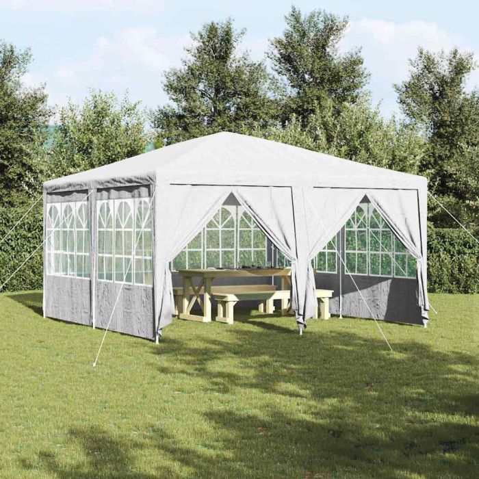 SEOWOD Party Tent 400x400x266 cm Polyethylene - White