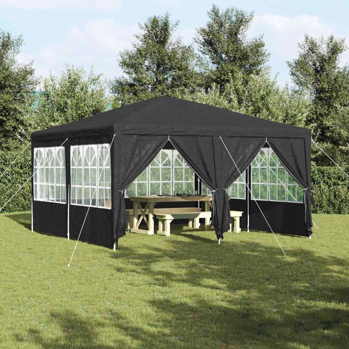 SEOWOD Party Tent Anthracite 400x400x266 cm Polyethylene