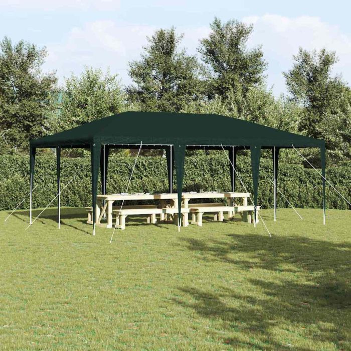 SEOWOD Party Tent 600x400x266 cm Polyethylene and Steel - Green