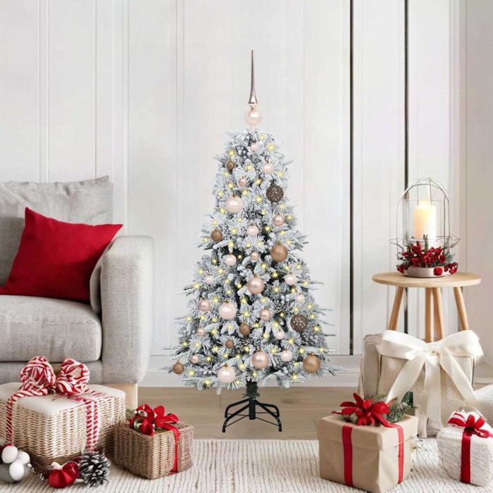 ELMIX Artificial Hinged Christmas Tree Green 120 cm PE and PVC