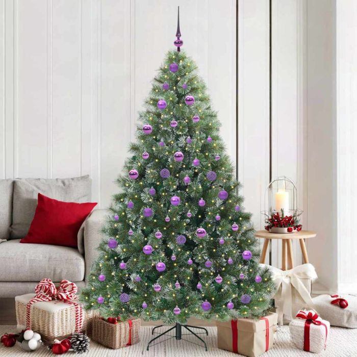 FIRILO Artificial Christmas Tree with 300 LEDs Green 180 cm PE and PVC