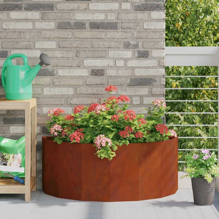 CLSRIDG Planter Rusty 90x45x35 cm Weathering Steel