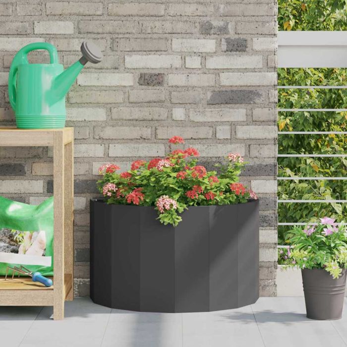 CLSRIDG Planter 60x30x35 cm Steel - Black