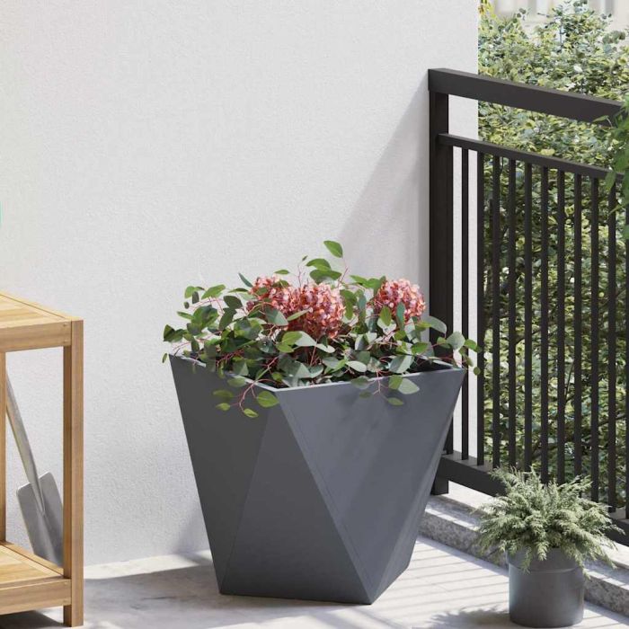 CLSRIDG Planter Anthracite 40x40x40 cm Steel