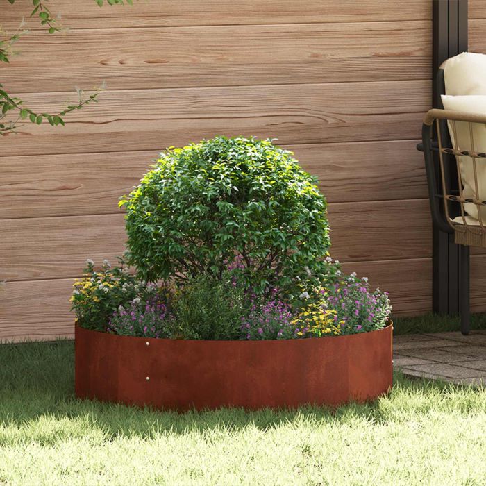 DASCOVE Planter Ring 5 pcs 80x80x20 cm Weathering Steel - Brown