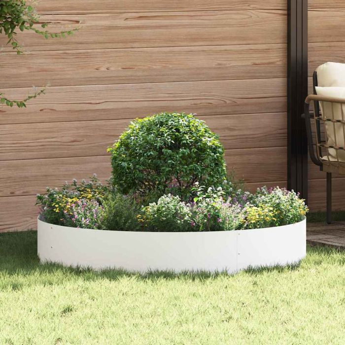 DASCOVE Planter Ring 5 pcs 120x120x20 cm Cold-rolled Steel - White
