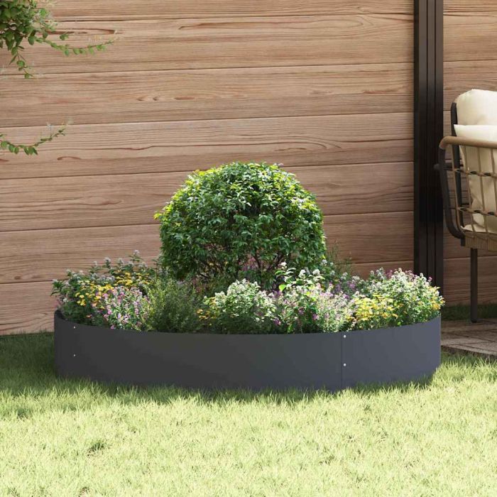 DASCOVE Garden 5 pcs Anthracite 120x120x20 cm Steel