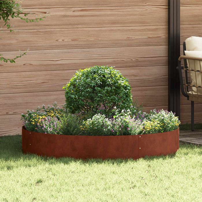 DASCOVE Planter Ring 5 pcs 120x120x20 cm Weathering Steel - Brown