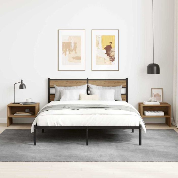 Bedside Cabinet 2 Pieces Artisan oak 40 x 40 x 30 cm