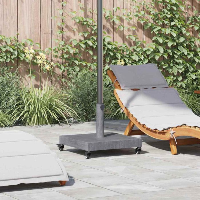 EVAHAL Parasol Base Dark look 45x45x31.5 cm Wood - Grey