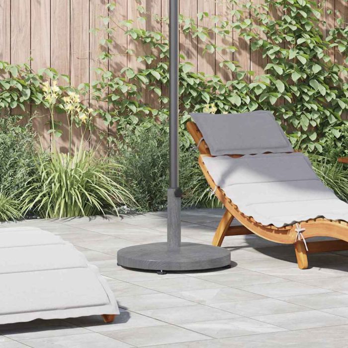 EVAHAL Parasol Base Dark look 48x48x32 cm Wood - Grey