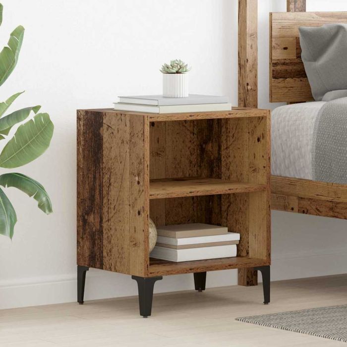 Bedside Cabinet Old Wood 40x30x50 cm Engineered Wood