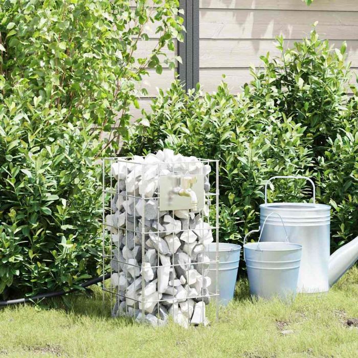 PRBURY Gabion Faucet 26x25x50 cm Stainless Steel - Silver