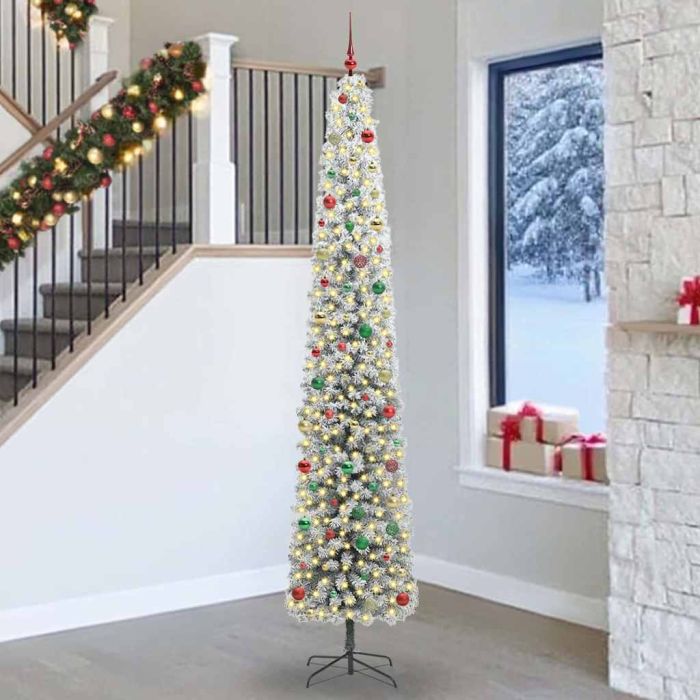 EVERIS Artificial Christmas Tree with 300 LEDs with Stand Green 270 cm