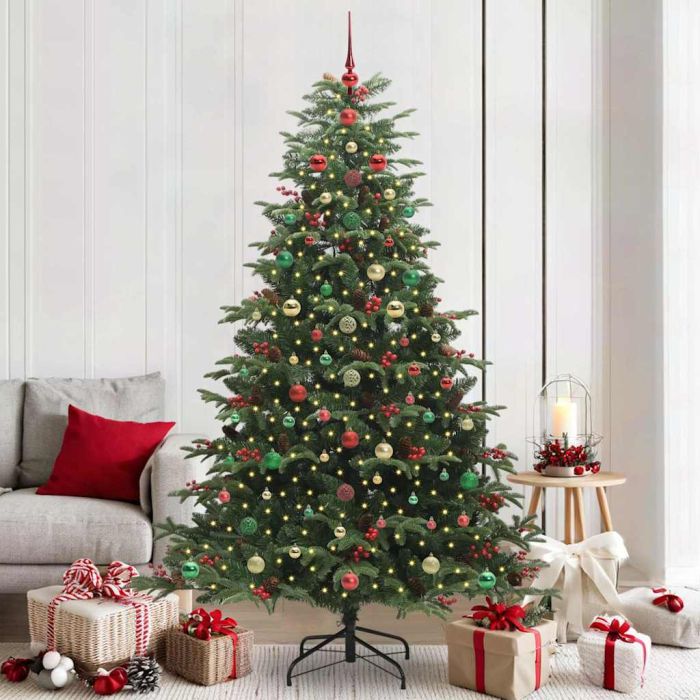 BLINCA Artificial Christmas Tree with 300 LEDs with Stand Green 210 cm