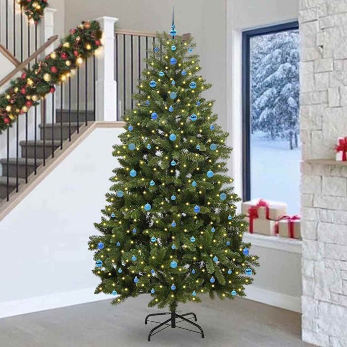 BRILCA Artificial Christmas Tree with Stand Green 270 cm PVC and Metal