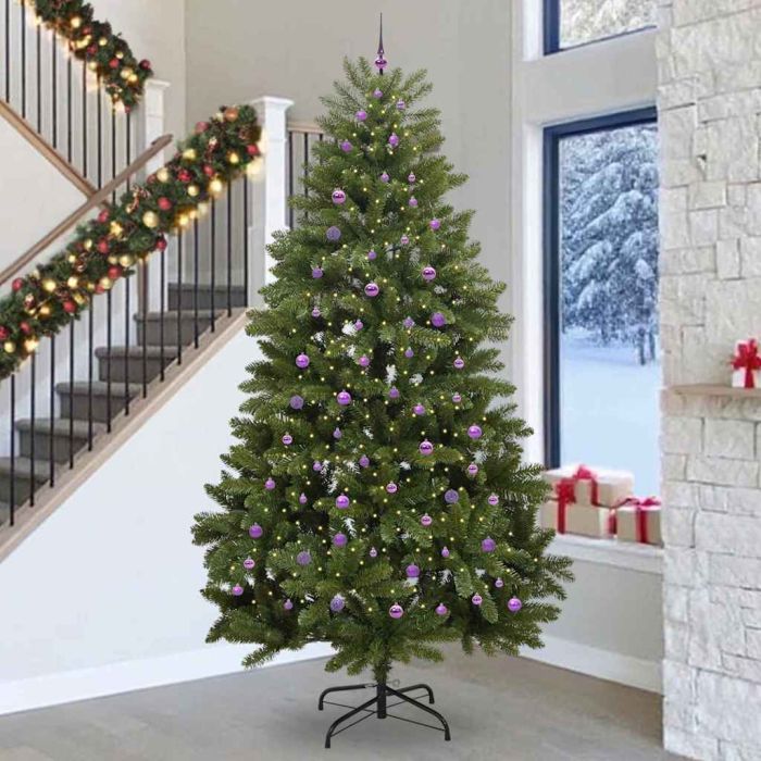 BRILCA Artificial Christmas Tree with Stand Green 300 cm PVC and Metal