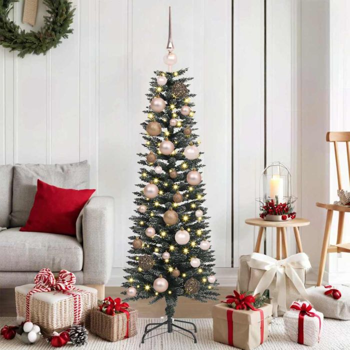 COZERA Artificial Christmas Tree with 150 LEDs with Stand Green 120 cm
