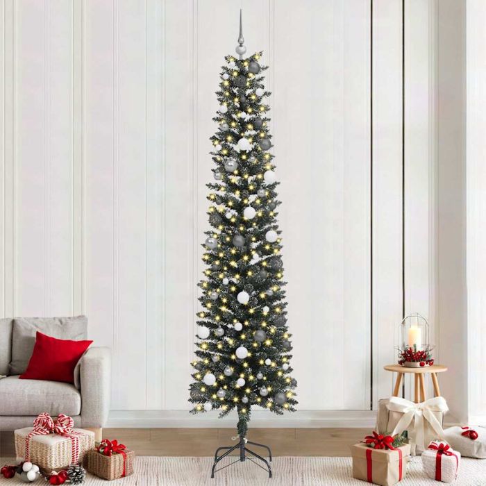COZERA Artificial Christmas Tree with 300 LEDs with Stand Green 240 cm