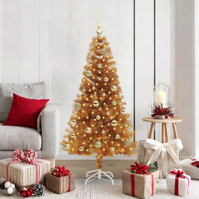 ELFIR Christmas Tree with 150 LEDs with Stand Gold 150 cm PET