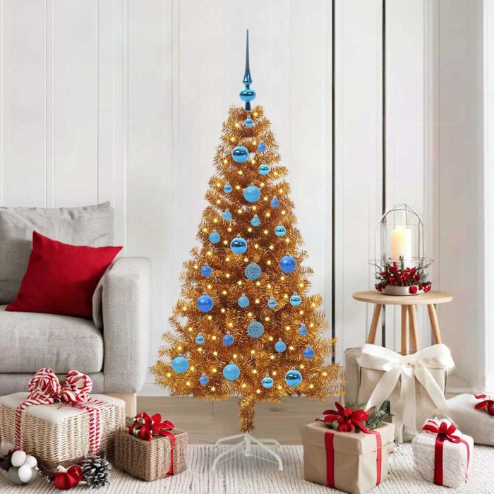 ELFIR Christmas Tree with 150 LEDs with Stand Gold 150 cm PET