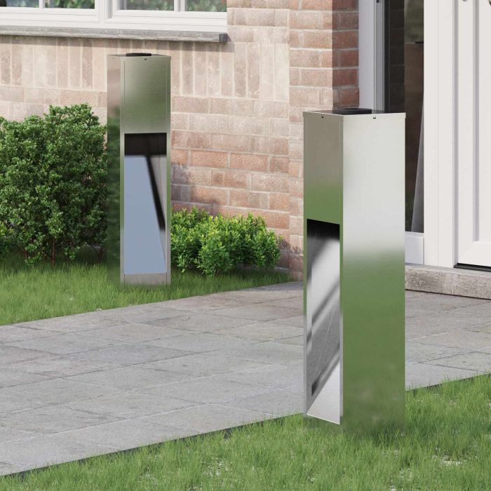 NIEBRO Solar Led Pathway Light 2 pcs Galvanized Galvanized