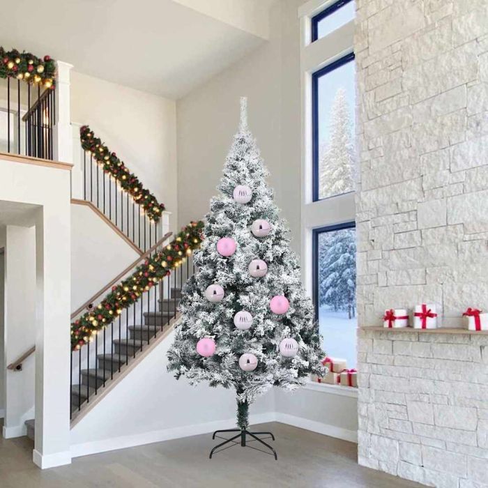 FLINRA Christmas Bauble Set 4 pcs Pink Plastic