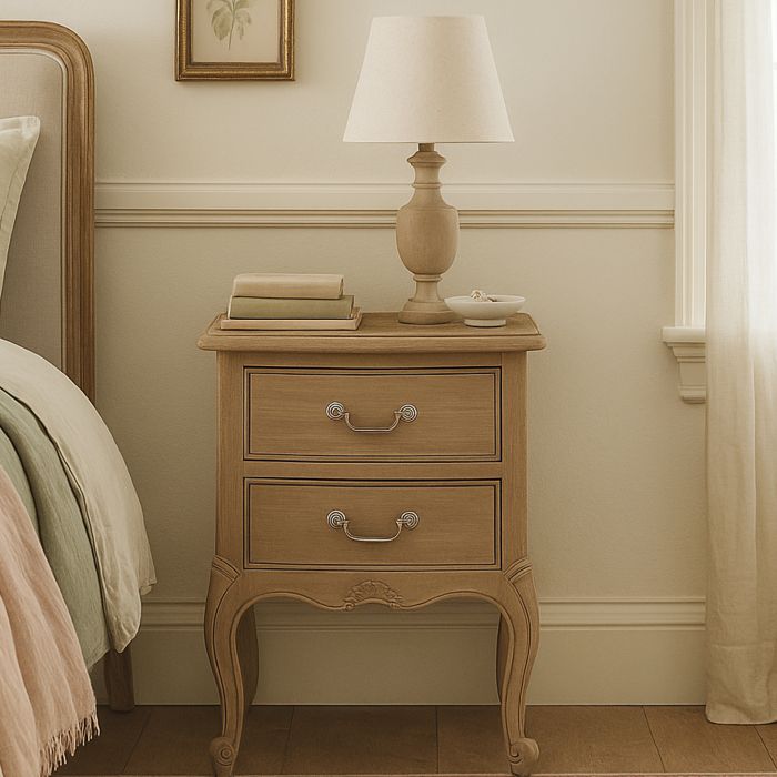ALDERBROOK Bedside Table - Oak Finish