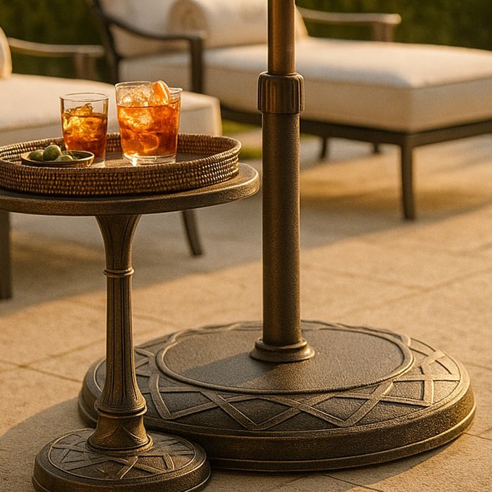 WINDERMERE Outdoor Umbrella Base - Brown