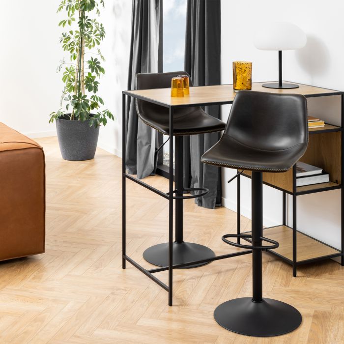 Oregon Bar Stool in Black