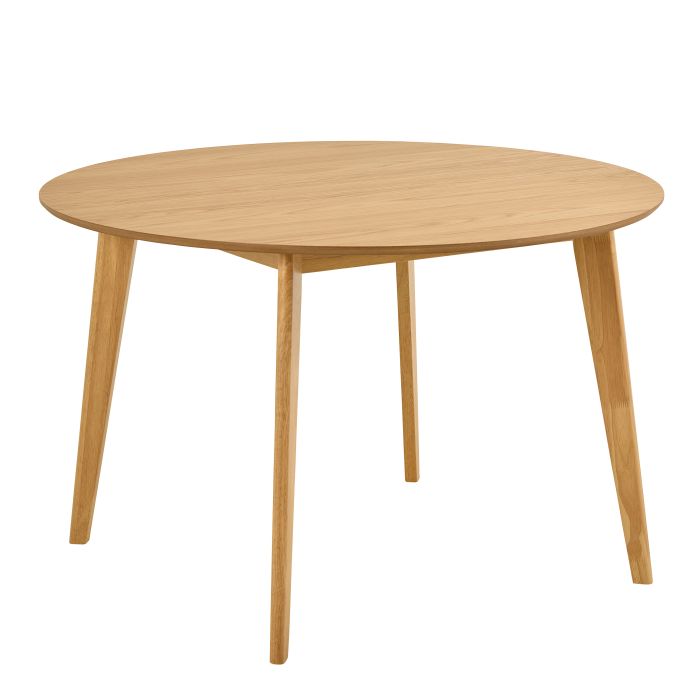ROXEN Round Dining Table in Matt Oak