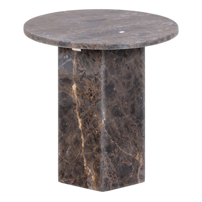 Side Table - NAXOS End Table Marron 50cm