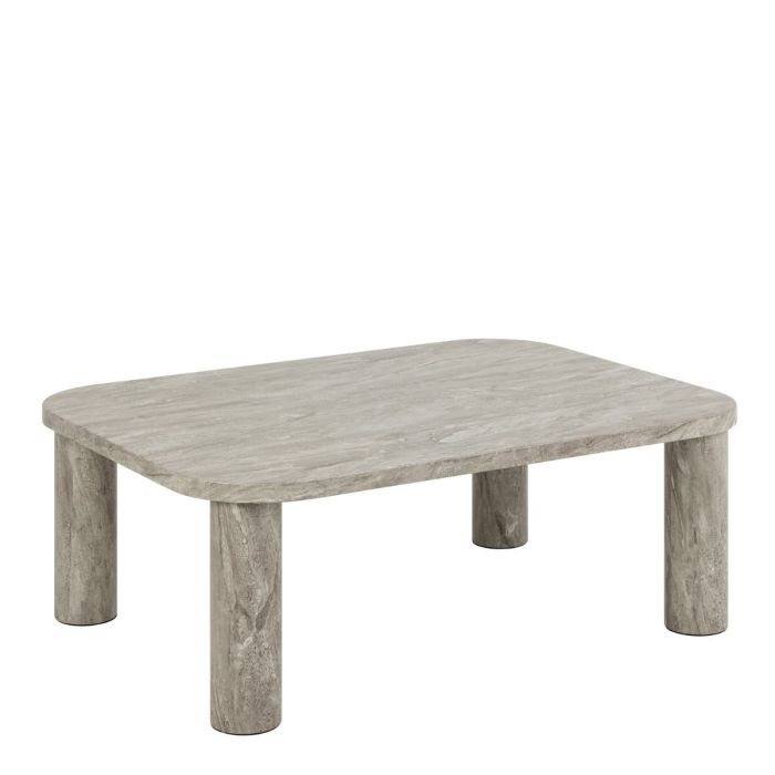 SOLIVA Rectangular Coffee Table in grey 100 x 75 cm