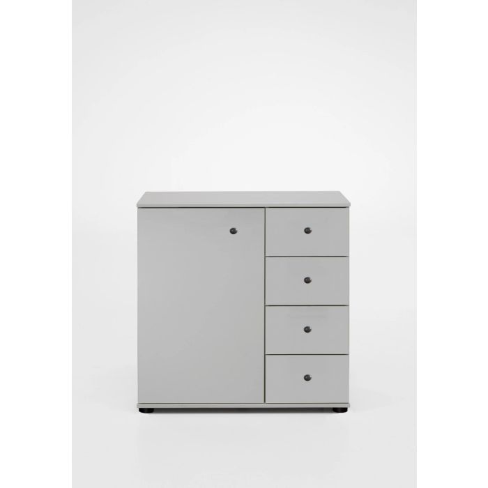 CONWAY 1 Door Sideboard with 4 Drawers - White