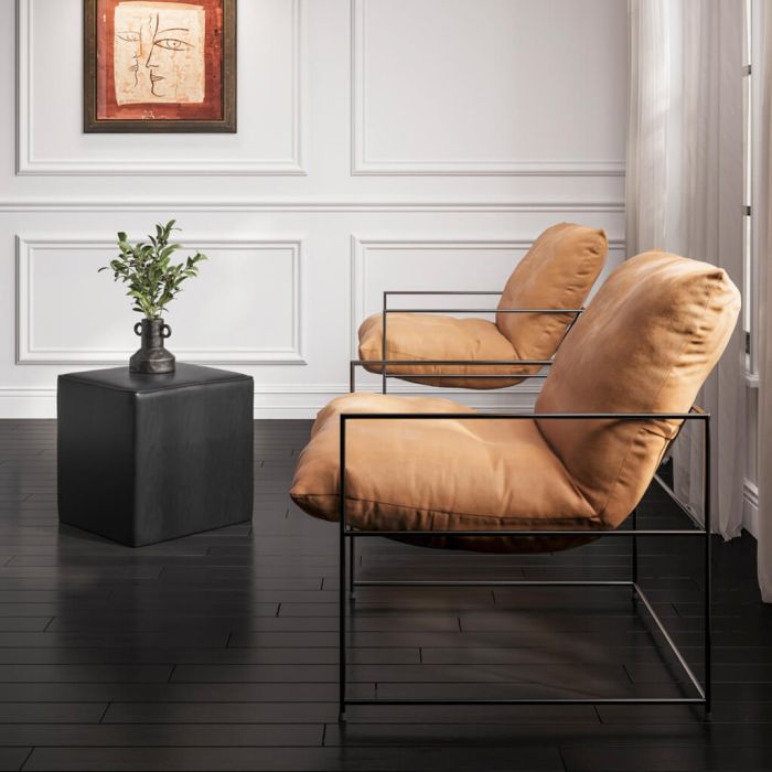 RIVERTON Weave Armchair - Tobacco