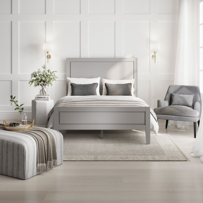 MONTCLAIR Fabric Armchair - Soft Grey